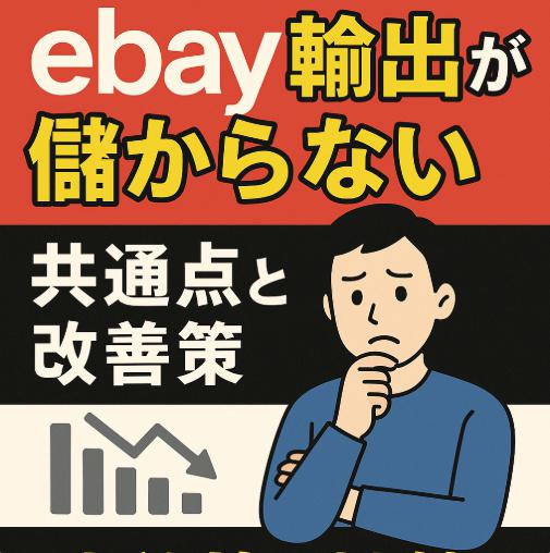 【真実】ebay輸出が儲からない人の共通点と改善策